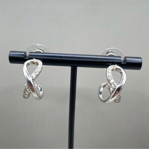 Kendra Scott Annie Infinity Huggie Pave Hoop Earrings